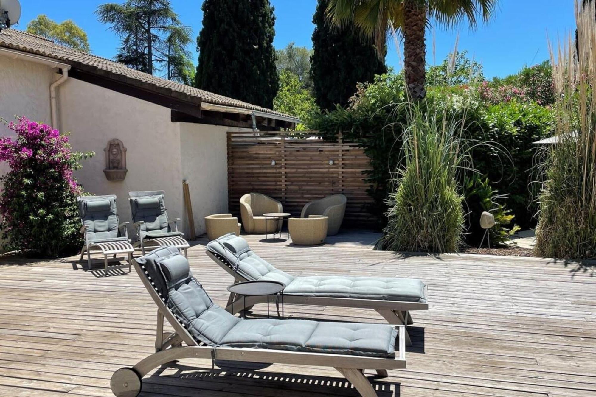 06V - Beautiful Villa With Spa Pool And Tennis Biot Exterior foto